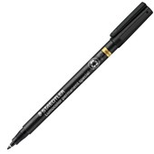 STAEDTLER 319F LUMOCOLOR PERMANENT MARKER BULLET SPECIAL 06MM BLACK