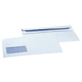 CANDIDA ENVELOPE WINDOW TROPICAL SEAL OUTSIDE SIDE SEAMS MAXPOP W235 X L120MM WHITE BOX 1000