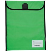 WARWICK HOMEWORK BAG HOOK AND LOOP W360 X H450MM XLARGE FLUORO LIME