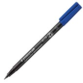 STAEDTLER 313 LUMOCOLOR PERMANENT MARKER BULLET SUPERFINE 04MM BLUE