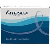 WATERMAN FOUNTAIN PEN INK CARTRIDGE INSPIRED BLUE PACK 8