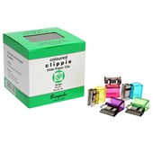 CLIPPIE PAPER CLIPS LARGE ASSORTED PACK 50