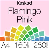 KASKAD COLOURED PAPER A4 160GSM FLAMINGO PINK PACK 250
