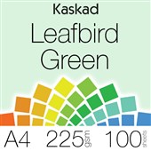 KASKAD COLOURED PAPER A4 225GSM LEAFBIRD GREEN PACK 100