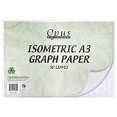 OPUS GRAPH PAPER PAD ISOMETRIC A3 50 LEAF