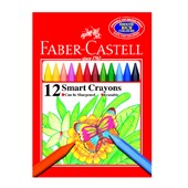 FABER CASTEL SMART PLASTIC CRAYONS PACK 12