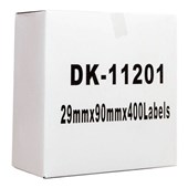 COMPATIBLE LABELLING TAPE BROTHER PTOUCH DK11201 STANDARD ADDRESS LABEL 29 X 90MM ROLL400