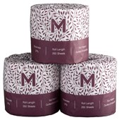 MATTHEWS MPH27240 LUXURY WRAPPED TOILET TISSUE 3 PLY 250 SHEETS CARTON 48 ROLLS