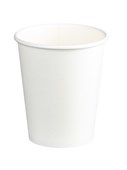 MATTHEWS PE PAPER CUP SINGLE WALL 8OZ 280ML WHITE  PACK 50