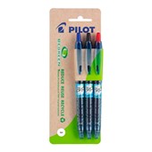 PILOT BEGREEN B2P BOTTLETOPEN RETRACTABLE GEL INK PEN 07MM PACK3
