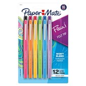 PAPERMATE FLAIR FELT TIP PEN MEDIUM FASHION ASSORTED PACK12