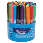 JOVI MAXI FELT TIP PEN 1748 WASHABLE ASSORTED TUB 48