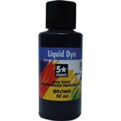 5 STAR LIQUID DYE CONCENTRATE 50ML BROWN