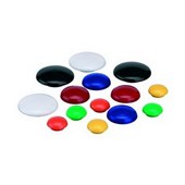 QUARTET MAGNETIC BUTTONS 30MM BLUE PACK 10