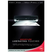 GBC LAMINATING POUCH GLOSS 80 MICRON A3 CLEAR PACK 100