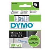 DYMO 45014 D1 LABELLING TAPE 12MM X 7M BLUE ON WHITE