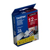 BROTHER LABELLING TAPE PTOUCH TZE435 WHITE ON RED 12MM X 8M