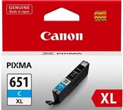 CANON CLI651XLC INK CARTRIDGE HIGH YIELD CYAN