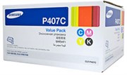 SAMSUNG CLT P407C TONER CARTRIDGE 4 COLOUR RAINBOW PACK