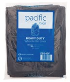 PACIFIC WHEELY BIN LINER 240L 1150 X 1500MM 25 PER PACK