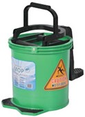 PURE CLEAN WRINGER BUCKET ON CASTORS 16L GREEN