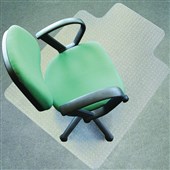 MARBIG DURAMAT CHAIRMAT PVC KEYHOLE LOW PILE CARPET 1140 X 1340MM