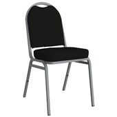 KNIGHT KLUB VISITOR CHAIR STACKABLE BLACK