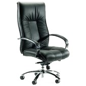 SYLEX BIG BOY EXECUTIVE CHAIR 1LEVER HIGH BACK LEATHER BLACK