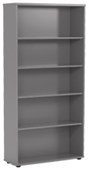 ERGOPLAN BOOKCASE 4 SHELVES W900 X D315 X H1800MM SILVER