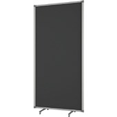 BOYD VISUALS PARTITION FREE STANDING UPHOLSTERED W900 X H1800MM CHARCOAL