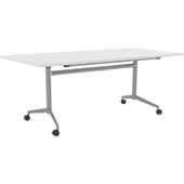 KNIGHT TEAM FLIP TABLE W1800 X D900 X H720MM SILVER FRAME WHITE TOP