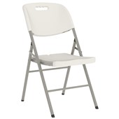 KNIGHT DELUXE VISITOR CHAIR FOLDING WHITE