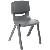 EDEN SQUAD VISITOR CHAIR STACKABLE PLASTIC H450MM GREY