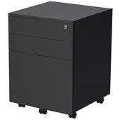 FIRSTLINE MOBILE 2 DRAWER 1 FILE W460 X D472 X H610MM BLACK