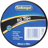 SELLOTAPE BG REPAIR TAPE PVC W48MM X L30M BLACK