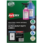 AVERY 959240 ULTRARESISTANT OUTDOOR LABELS 457 X 212MM WHITE PACK 10