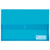 MARBIG POLYPICK DOCUMENT WALLET FOOLSCAP TRANSLUCENT MARINE