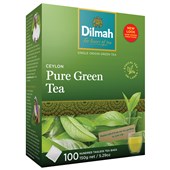 DILMAH TEA BAGS PURE GREEN TAGLESS PACK 100