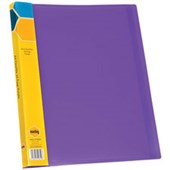 MARBIG DISPLAY BOOK 20 POCKET INSERT SPINE A4 PURPLE