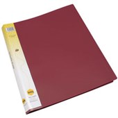 MARBIG DISPLAY BOOK 20 POCKET INSERT SPINE A4 BURGUNDY