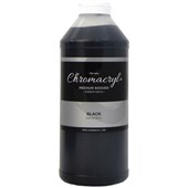 CHROMACRYL STUDENTS ACRYLIC PAINT 1L BLACK