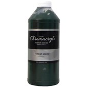 CHROMACRYL STUDENTS ACRYLIC PAINT 1L FOREST GREEN