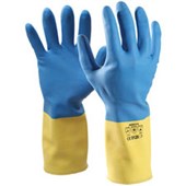 ESKO SAFETY GLOVES NEOPRENE ON LATEX BLUE ON YELLOW LARGE