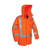 JACKET WET WEATHER DAYNIGH TTMCW HIGHVIS HOODED ORANGE 4XL