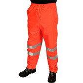 TROUSER WET WEATHER PAIR TAPED OVER HIGHVIS FLOURO ORANGE MEDIUM