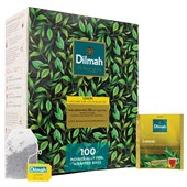 DILMAH TEA BAGS LEMON BLACK TEA INDIVIDUALLY FOIL ENVELOPED BOX 100