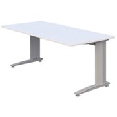 ACCENT ENERGY DESK POWDERCOAT D700 X W1500 X H710MM SILVER FRAME SNOWDRIFT  TOP