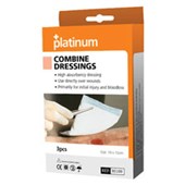 PLATINUM COMBINE DRESSING 20CM X 20CM PACK 2