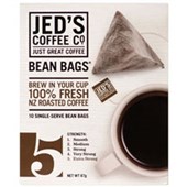 JEDS 5 COFFEE BEAN BAGS EXTRA STRONG STRENGTH PACK 10