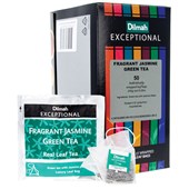 DILMAH EXCEPTIONAL TEA BAGS FRAGRANT JASMINE GREEN TEA INDIVIDUALLY FOIL ENVELOPED  BOX 50